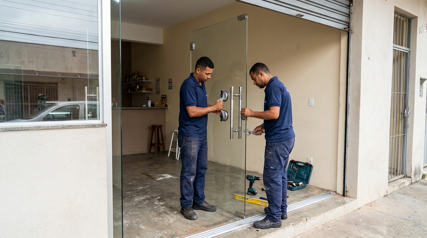 Portas em Vidro no Mutondo, São Gonçalo‑RJ
